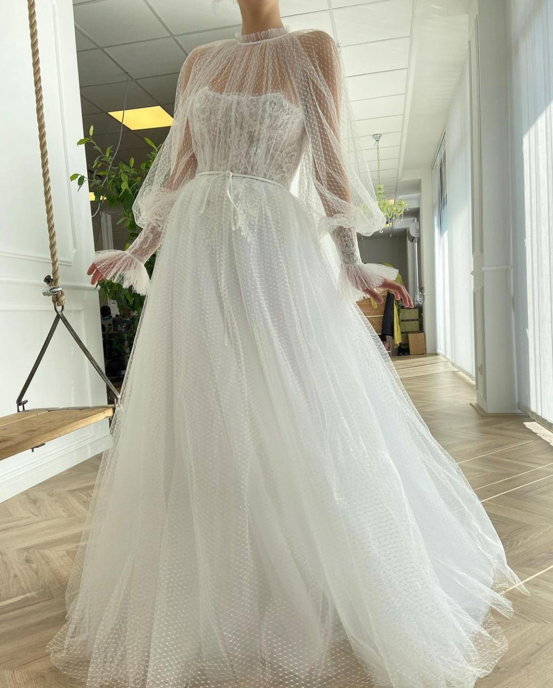 Artemesia Ethereal Dotted Bridal Gown ...